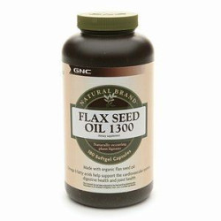 GNC Flax Oil 1300 mg Source of Omega Fatty Acids 180 Capsules