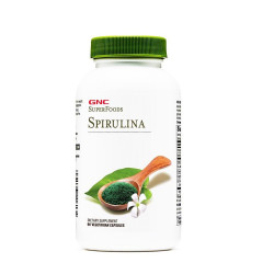 GNC Super Foods Spirulina Extract 500 mg 90 Capsules