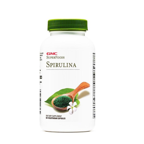 GNC Super Foods Spirulina Extract 500 mg 90 Capsules