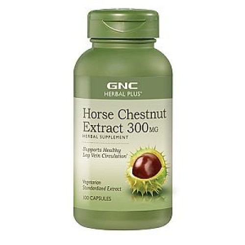 GNC Herbal Plus Horse Chestnut with Wild Chestnut Extract 300 mg 100 Capsules