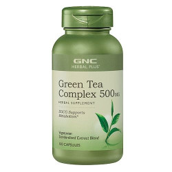 GNC Herbal Plus Green Tea Complex for Weight Loss Vegan Formula 100 Capsules