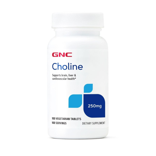 GNC Choline Care for the Heart Brain and Liver 250 mg 100 Capsules