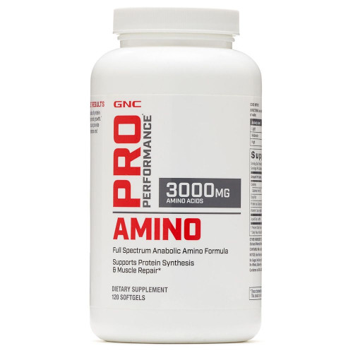 GNC Pro Performance Amino Full Spectrum Amino Acids 3000 mg 120 Capsules 120 Capsules
