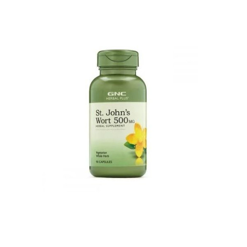 GNC Herbal Plus St. John's Wort 500 mg Natural Antidepressant 90 Capsules