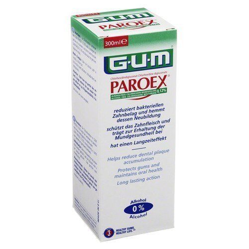 Gum Paroex Medicated Mouthwash for Plaque Control 10.14 fl oz (300 ml)