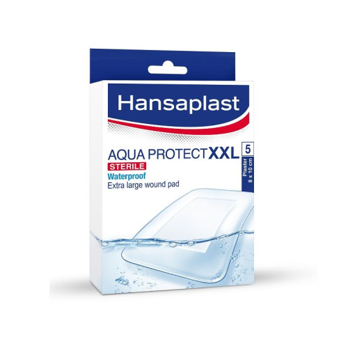Hansaplast Aqua Protect XXL Waterproof Plasters for Minor Injuries 5 pcs
