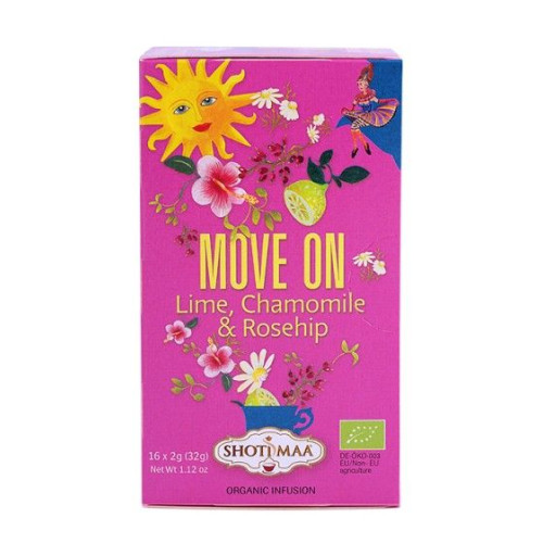 Shoti Maa Move Forward Tea with Lime Chamomile and Rosehip 16 Filter Bags