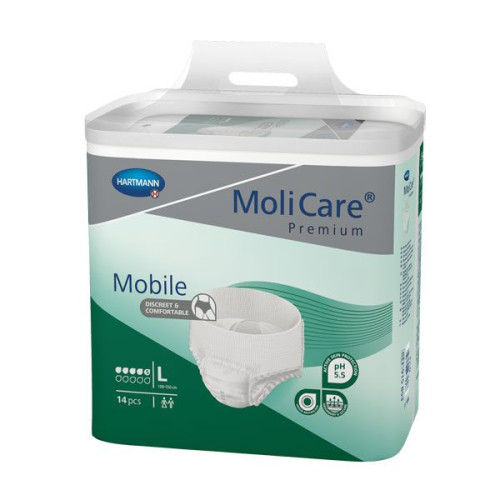 Hartmann Molicare Mobile Anatomical Highly Absorbent Diapers for Adults L 14 pcs