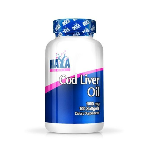 Haya Labs Cod Liver Oil 1000 mg 100 Capsules