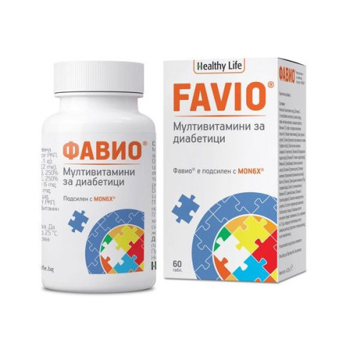 Healthy Life Favio Multivitamins for Diabetics 60 Tablets