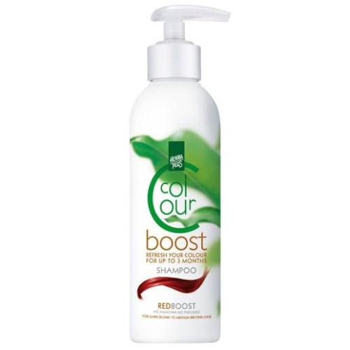 Hennaplus Colour-Boost Shampoo-colourant for Dark Blonde to Medium Brown Hair Color Red 6.76 fl oz (200 ml)
