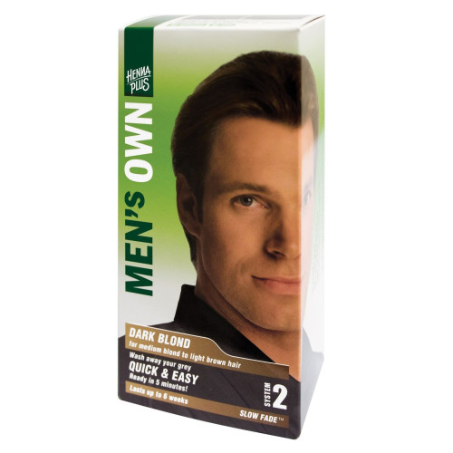 Hennaplus Men's Own Hair Dye for Men for Medium Blonde to Light Brown Hair Color Dark Blond