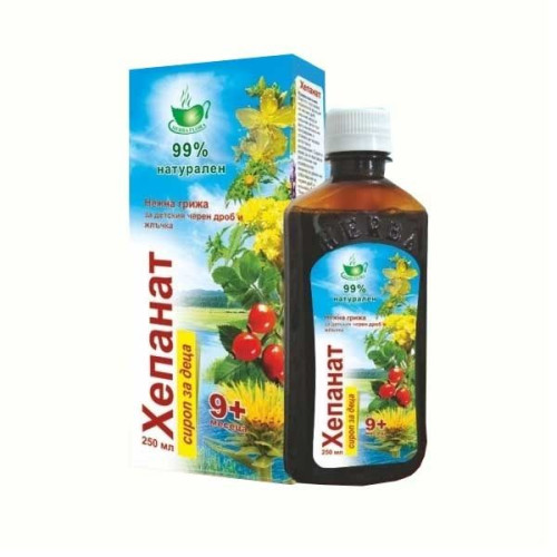 Herba Flora Hepanat Syrup for Children for Healthy Liver and Gallbladder 8.45 fl oz (250 ml)