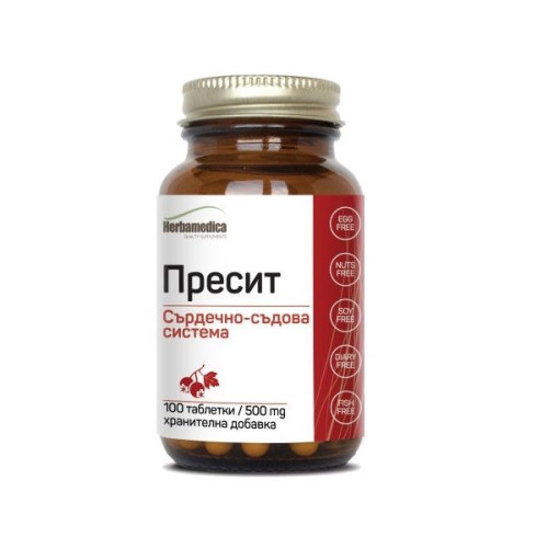 Herba Medica Presit High Blood Pressure Headaches Fatigue and Dizziness 100 Tablets