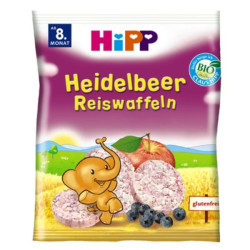 Hipp Organic Rice Biscuits with Blueberries for Children 8+ Months 1.23 oz (35 g) - 3569