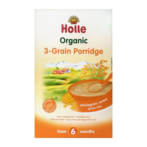 Holle Organic 3-Grain Porridge for Children from 6+ Months 1.76 oz (50 g)