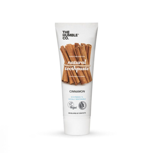 The Humble Co. Natural Toothpaste Cinnamon Toothpaste for Adults with Cinnamon 2.54 fl oz (75 ml)