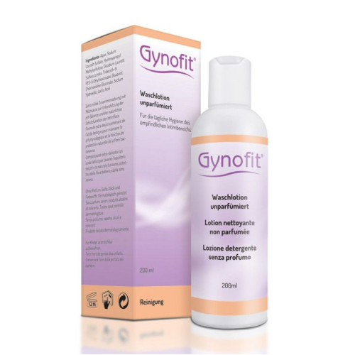 Inova Gynofit Daily Wash Lotion for Intimate Hygiene in Case of Infections Fagrance-Free 6.76 fl oz (200 ml)