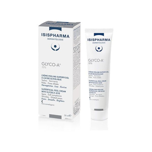 Isis Pharma Glyco a 10% Firming Cream for Wrinkles and Skin Aging for Oily Skin 1.01 fl oz (30 ml)