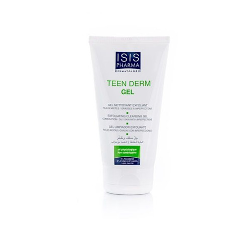 Isis Pharma Teen Derm Exfoliating and Cleansing Gel for the Face with a Tightening Effect 5.07 fl oz (150 ml)