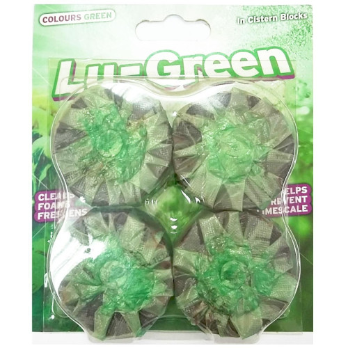 Lu Green Wc Toilet Bowl Tablets 1.34 oz (38 g) 4 pcs