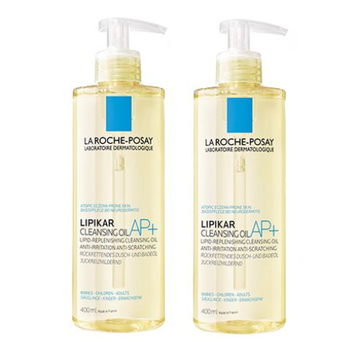 La Roche Posay Lipikar AP+ Promo Set Lipid-replenishing Cleansing Oil Against Irritation 81.15 fl oz (2400 ml)