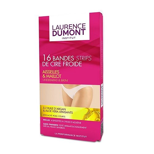 Laurence Dumont Institut Hair Removal Strips for Underarms and Bikini Area 16 pcs