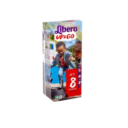Libero Up&Go 8 Junior Pants for Babies and Children 41.9-66.1 lb (19-30 kg) 28 pcs