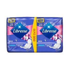 Libresse Maxi Nighttime Sanitary Pads Duo 20 pcs