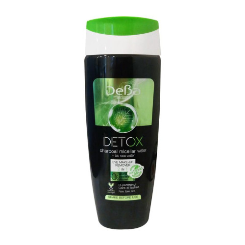 Deva Detox Energizing Micellar Water Natural Activated Charcoal and Organic Rose Water 6.76 fl oz (200 ml)