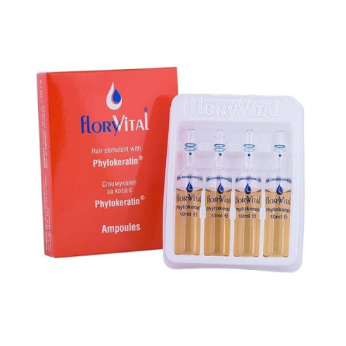CBN Floryvital Hair Stimulant with Phytokeratin 4 Ampoules 0.34 fl oz (10 ml)