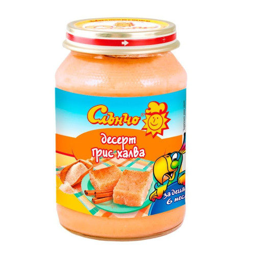 Slancho Puree Dessert Semolina Halva for Children 6+ Months 6.7 oz (190 g)