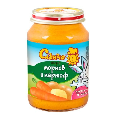Slancho Puree Carrot and Potato for Children 4+ Months 6.7 oz (190 g)