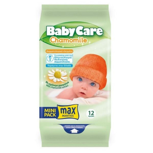 Baby Care Baby Wipes with Chamomile Extract 12 pcs
