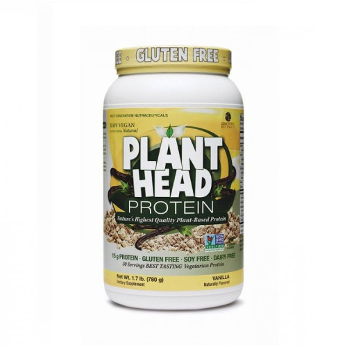 Plant Head Protein Plant-Based Proteins with Vanilla Flavor 1.72 lb (780 g)