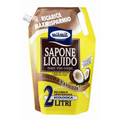 Mil Mil Liquid Soap with Coconut and Vanilla 67.63 fl oz (2000 ml)