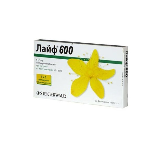 Sealand Birk Steigerwald Life 600 for Mild Depressive Disorders 612 mg 20 Tablets