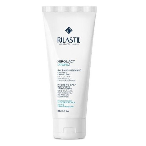 Rilastil Xerolact Atopic Intensive Moisturizing and Regenerating Balm for Dry and Atopic Skin 6.76 fl oz (200 ml)