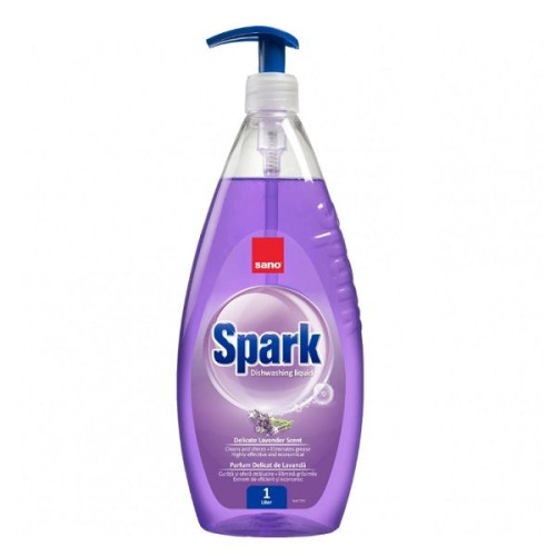 Sano Spark Delicate Lavender Scent Dishwashing Liquid with Lavender Scent 33.81 fl oz (1000 ml)