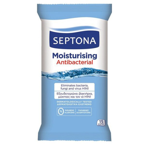 Septona Delicate Wet Wipes for Hands 15 pcs