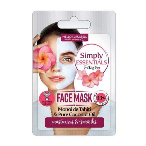 Simply Essentials Nourishing and Soothing Face Mask with Monoi and Coconut Oil 0.24 fl oz (7 ml)