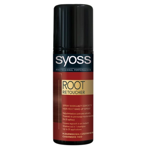 Syoss Root Retoucher Root Color Spray Cashmere Red 4.06 fl oz (120 ml)