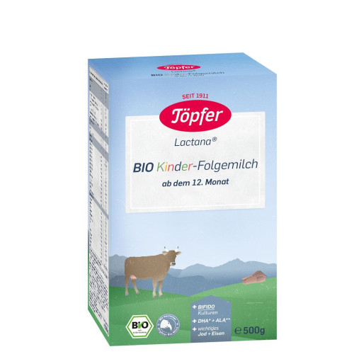 Topfer Lactana Kinder Organic Milk for Children 1+ Year 1.1 lb (500 g)