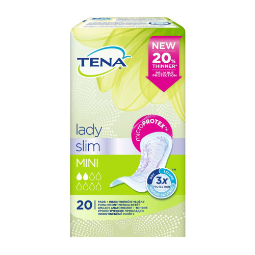 Tena Lady Slim Mini Urinary Pads for Women 20 pcs