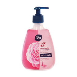 Teo Milk Rich Pure Camellia Moisturizing Liquid Soap with Glycerin and Camellia Fragrance 13.53 fl oz (400 ml)