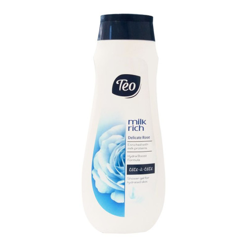 Teo Milk Rich Delicate Rose Moisturizing Body Wash with Rose Scent 13.53 fl oz (400 ml)