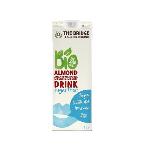 The Bridge Organic Almond Drink 3% Gluten-Free and Sugar-Free 33.81 fl oz (1000 ml)