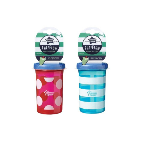Tommee Tippee Free Flow Cup with Foldable Spout for Children 6+ Months 10.14 fl oz (300 ml)
