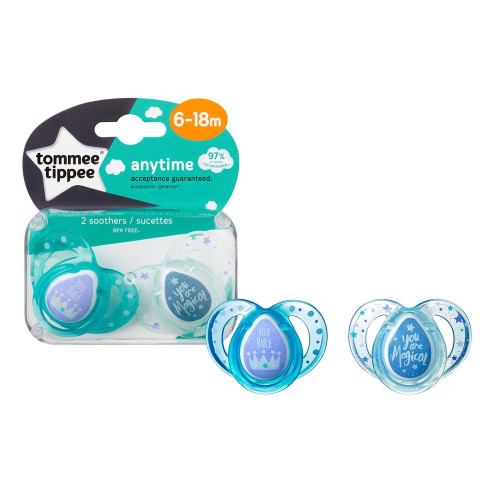 Tommee Tippee Anytime Orthodontic Pacifier for Children 6 to 18 Months 2 pcs