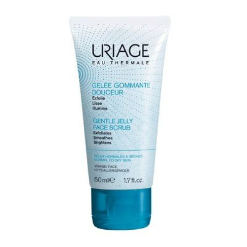 Uriage Gentle Exfoliating and Softening Face Gel for Dry and Normal Skin 1.69 fl oz (50 ml)